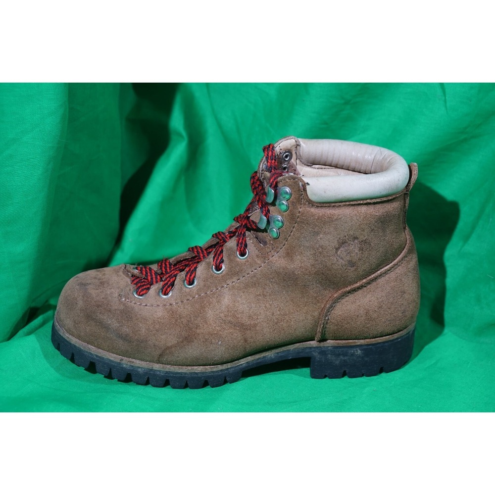 Vintage Vasque Cow Hide Hiking Boots Brown Suede Womens Size 7.5 - Picture 6 of 10